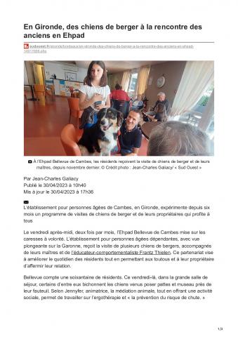 sudouest.fr-En Gironde des chiens de berger Ã  la rencontre des anciens en Ehpad.pdf